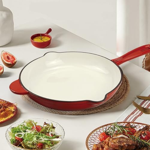 DVK Enameled Cast Iron Cookware Set 7 Piece Dutch Ovens Non-Stick
