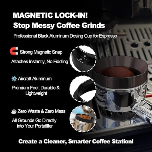 Espresso Accessories 54mm Spring Loaded Tamper Kit, 5-Piece Set with