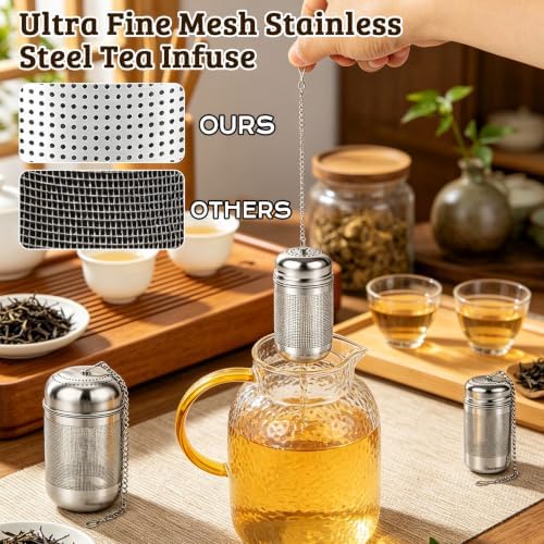 3 Size Stainless Steel Tea Infuser Fine Mesh Tea Strainer