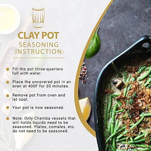 Authentic Chamba Casserole - Elegant Handmade Black Clay Cooking Pot