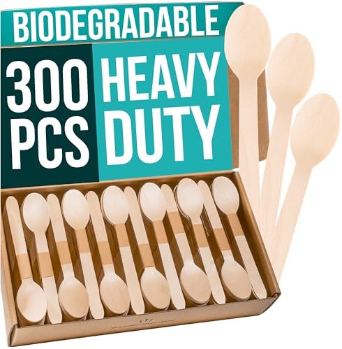 Disposable Wooden Spoons - 300pcs