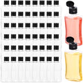 48 PCS Travel Bottles with Flip Cap, 3.4 oz Clear Travel Containers