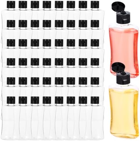 48 PCS Travel Bottles with Flip Cap, 3.4 oz Clear Travel Containers