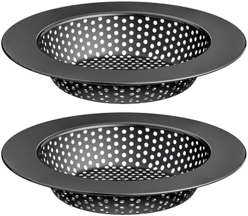 Huntonry 2-Pack Kitchen Sink Drain Strainers, 4.5-Inch