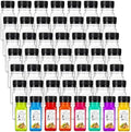 50 Pcs 2oz Plastic Juice Bottles with Caps, 2oz Plastic Juice Bottles