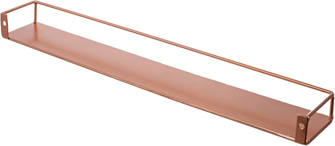 MyGift Modern Copper Metal Wall Mounted Display Racks - Image 7