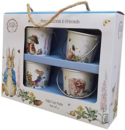 Peter Rabbit Egg Cup Pails Set of 4