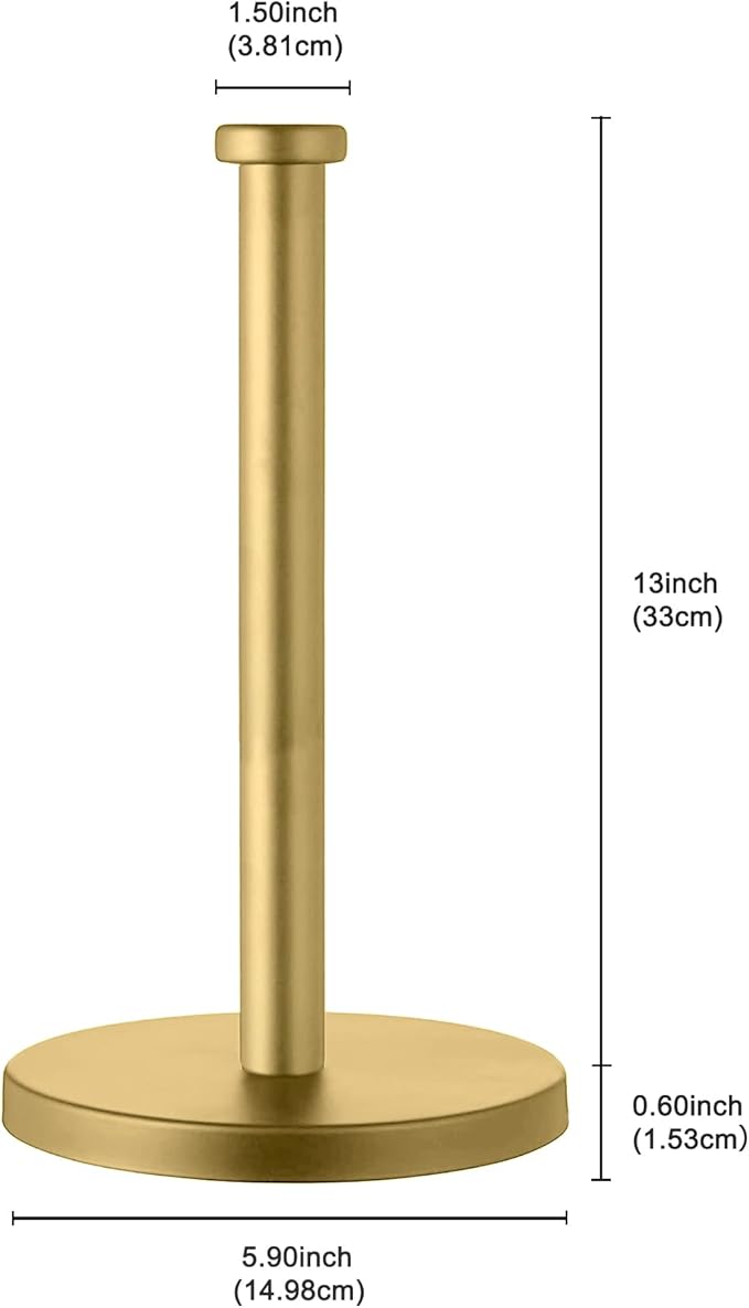 Countertop Gold Paper Towel Holder - Image 2