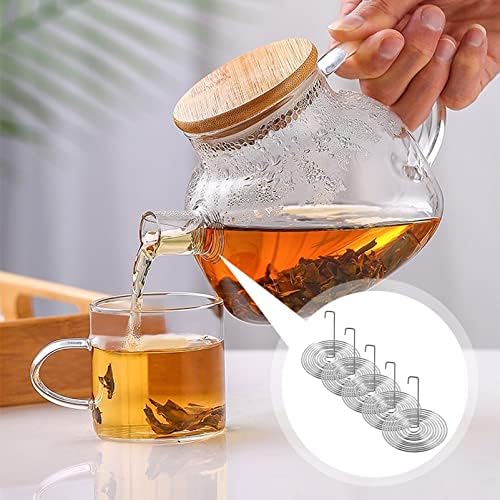 Kichvoe 20 pack Stainless Steel Teapot Spout Strainers Spring Mesh