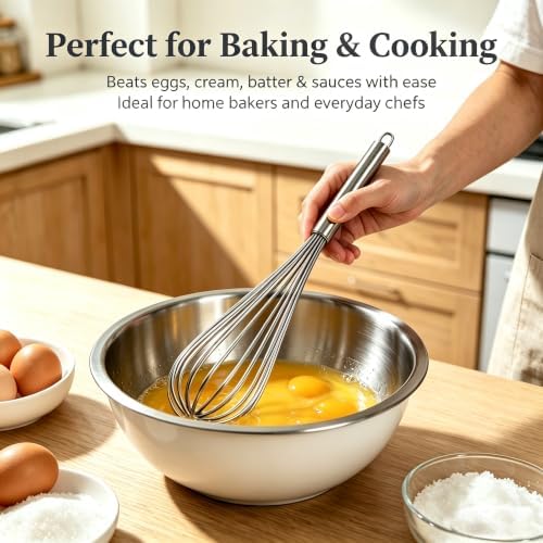 Whisk, Heavy Duty2.0mm Thick Wire Whisks 304 Stainless Steel whisk