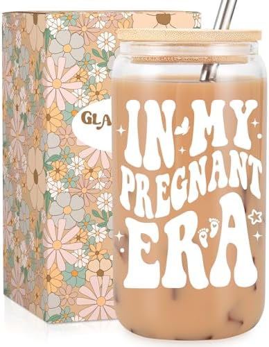 Fairy's Gift Pregnant Women Iced Coffee Cup, Cute Pregnant Mom Gifts