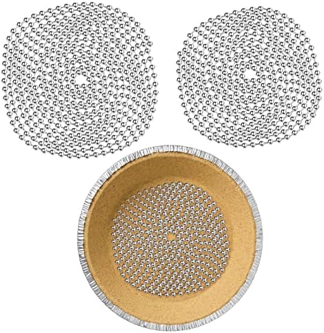 Ferraycle 2 Pcs Pie Weights Baking Beads Stainless Steel Chain,6 Ft