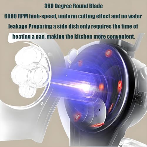 Electric Vegetable Chopper, 1-5mm Slicer/Shredder
