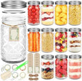 STARSIDE 32 oz Wide Mouth Mason Jars, 12-Pack