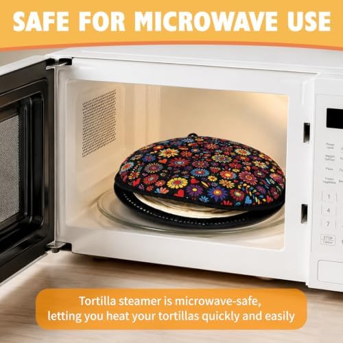 2 Pack Large Tortilla Warmers Premium Insulated Fabric Pouch Keeps