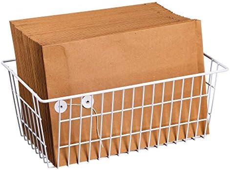 SANNO Freezer Baskets Wire Farmhouse Large Organizer Storage Bins Rack