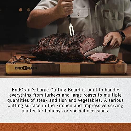 Pit Barrel Cooker EndGrain Medium Cutting Board