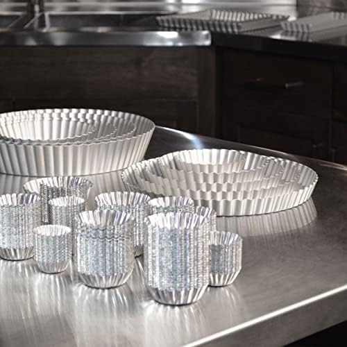 Fat Daddio's PFT-11 Round Fluted Tart Pan, 11 x 1 Inch