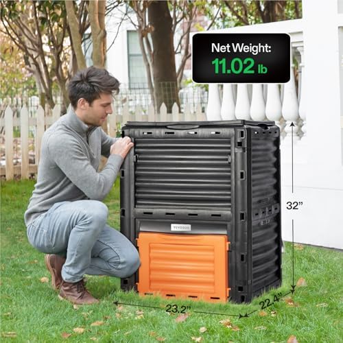 VIVOSUN 80Gallon (300L) Outdoor Compost Bin