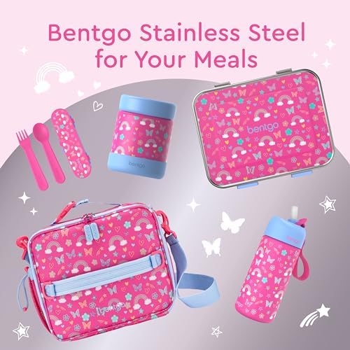 Bentgo Kids Stainless Steel Leak-Proof Food Jar for Hot or Cold Food