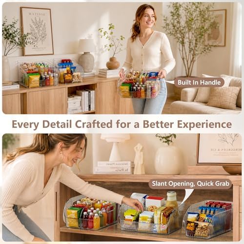 3 Pack Adjustable Divider Storage Bins