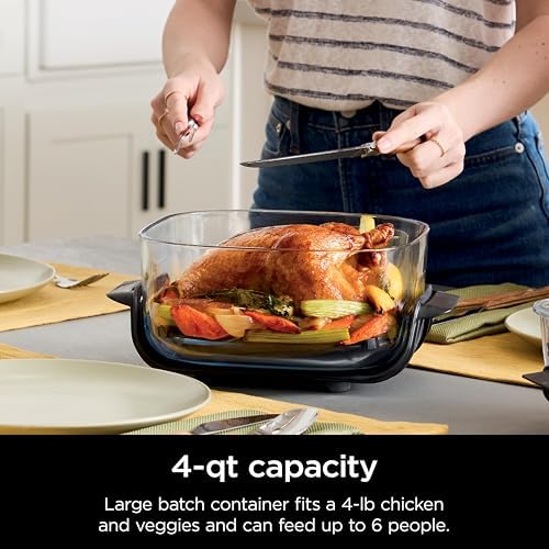 Ninja CleanCrisp 4Qt Glass Container with Storage Lid