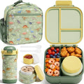 Fimibuke Kids Bento Lunch Box w/Insulated Water Bottle, Lunch Bag &