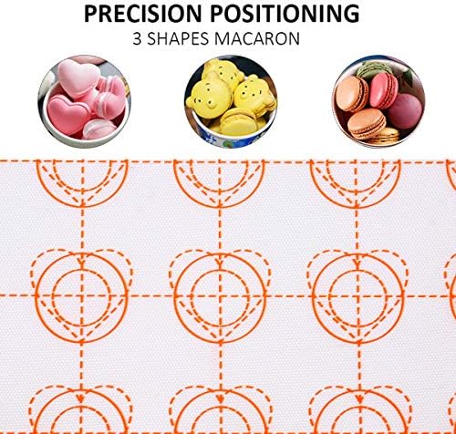 Heat-Resistant Silicone Macaron Baking Mat, Oven Non Stick Baking