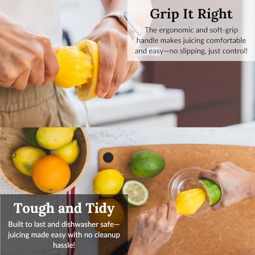Prepara Juicy Juice Manual Citrus Reamer, Yellow