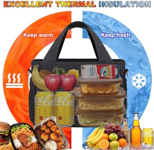 Artelaris Insulated Lunch Bag for Women,Leak-Proof Cooler Lunch Box
