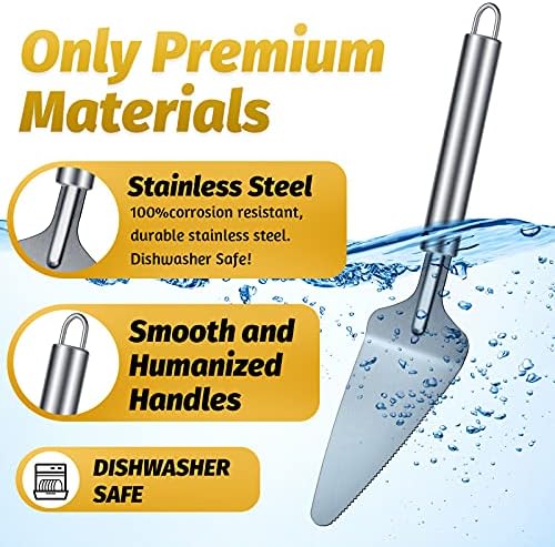 Patelai 3 Pcs Stainless Steel Pie Server Set