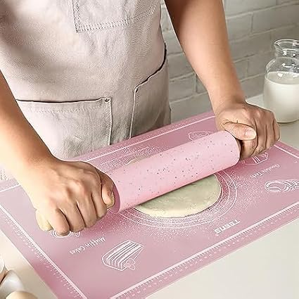 Silicone Rolling Pin for Baking, 15Inch Pastry Dough Roller - Image 6