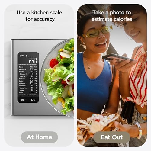 Ultrean Smart Food Kitchen Scale with Nutritional Calculator, APP for