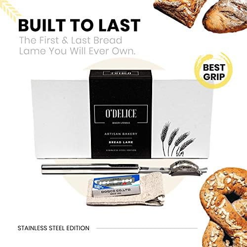 Stainless Steel Bread Lame in Gift Storage Box with Blade Protective