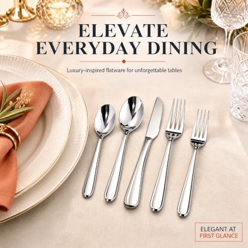 Silverware Set for 4, Heavy Duty Stainless Steel Silverware Set,20