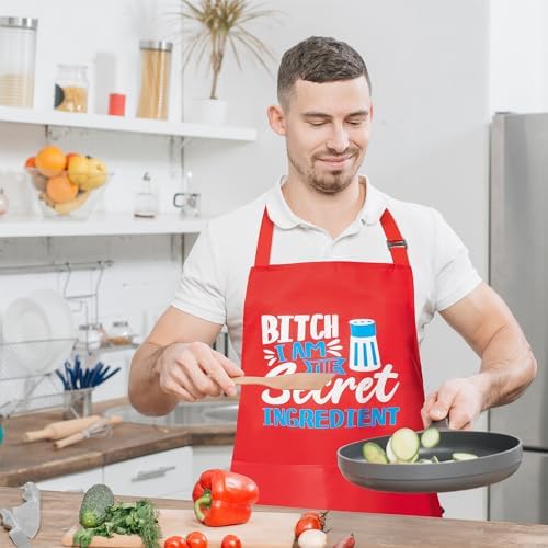 Haooryx Funny Cooking Aprons Cooking Baking Aprons Adjustable Neck