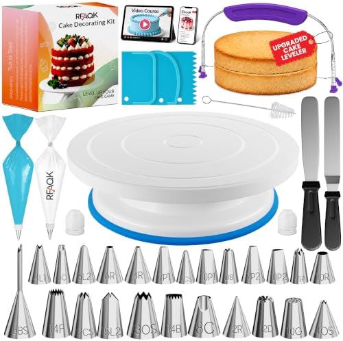 RFAQK 90PCs Cake Decorating Kit