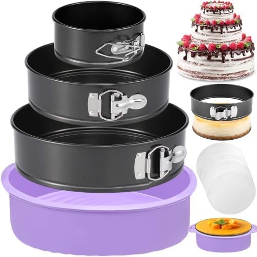 Springform Pan Set of 3 Nonstick Spring Form Pan for Cheesecake