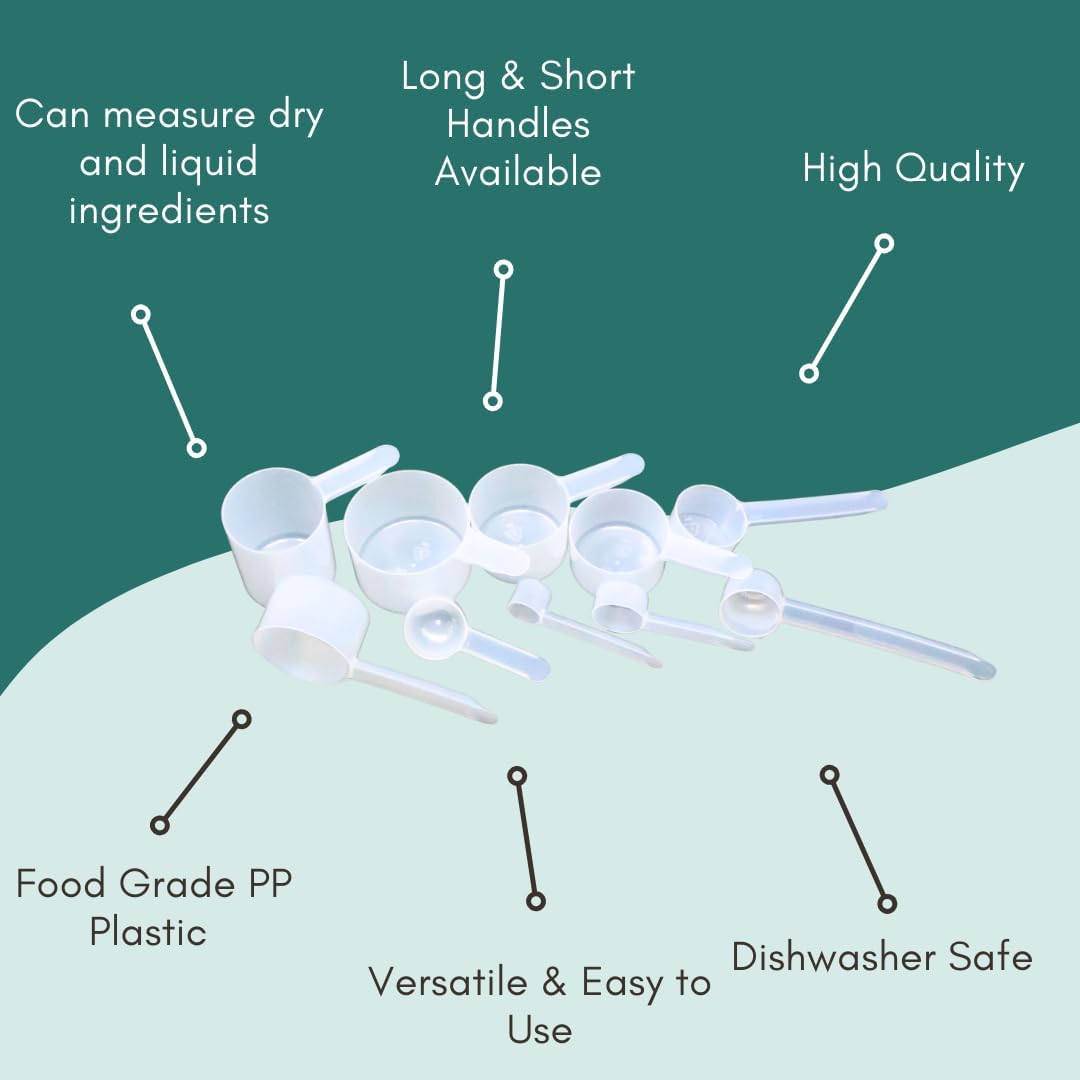 3 Tablespoon (1.5 Oz. | 43 mL) Short Handle Plastic Measuring Scoop