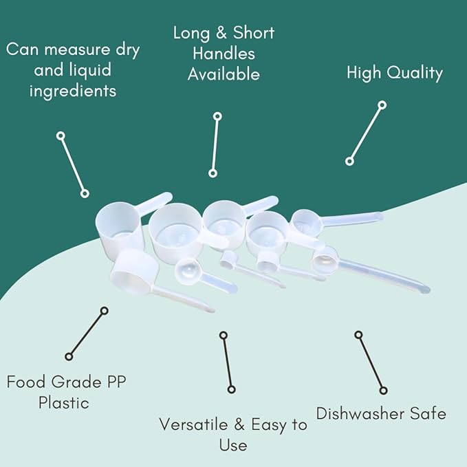 1/8 Teaspoon Long Handle Plastic Measuring Spoon - Image 6
