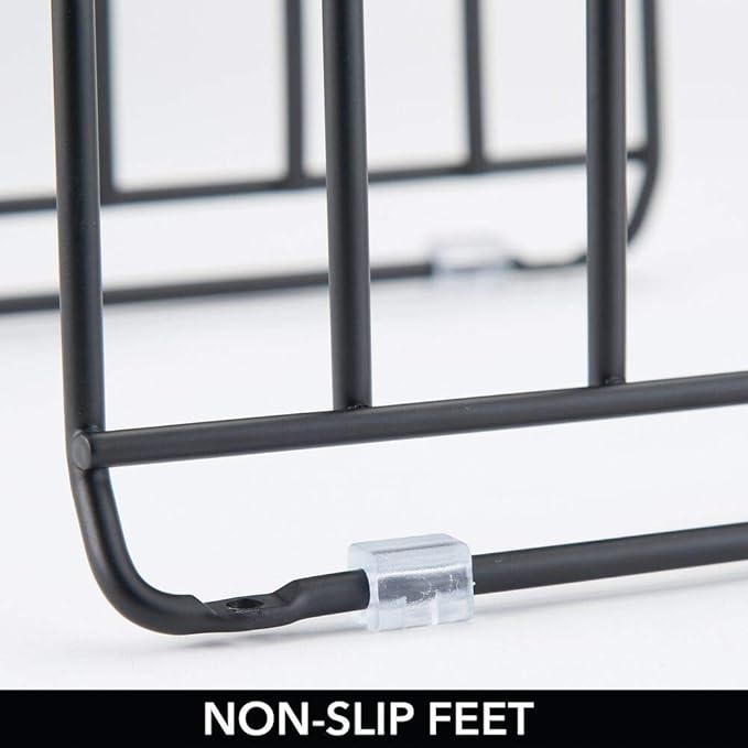 mDesign Pot Lid and Pan Rack — Metal Wire Rack - Image 4
