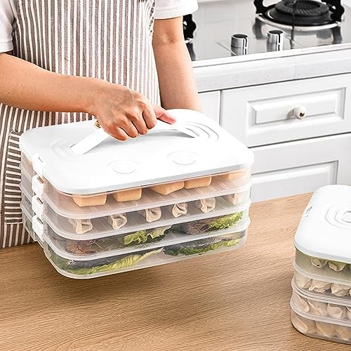 Food Storage Containers with Lids, Plastic Cookie Storage Containers