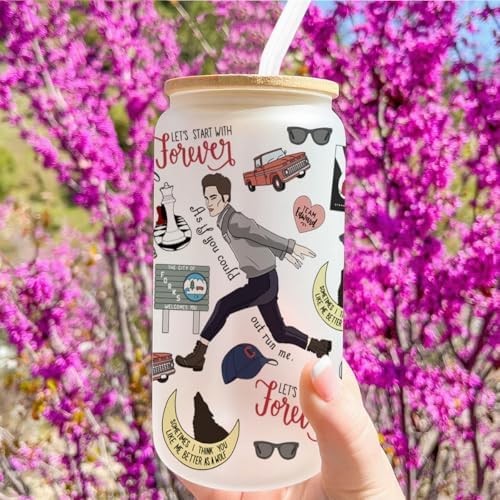 LONGXIN Twilight Merch Edward Movie Inspired Gift Iced Coffee Cup Edw