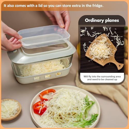 46OZ Glass Cheese Grater with Container