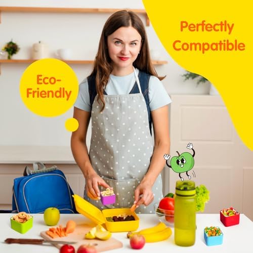 IELEK Silicone Lunch Box Dividers Reusable Non-Toxic, BPA Free