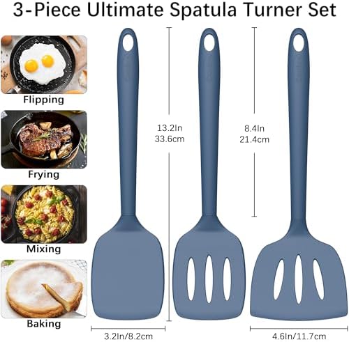 Coukre 3 Pack Silicone Spatula Set, 500°F