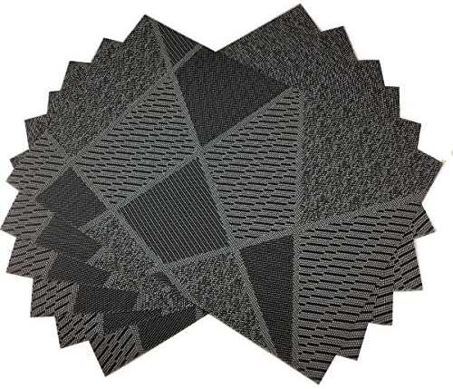 Natural Placemats Woven Vinyl Non-Slip Insulation Heat Stain Resistant