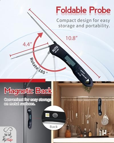 5-Pack Digital Meat Thermometer, ±1°F Accuracy