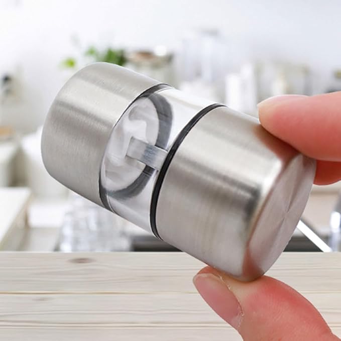 FGDTREE Portable Stainless Steel Salt and Pepper Grinder Mini Grinding - Image 4