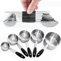 Warmheart Measuring Cups and Magnetic Measuring Spoons Set, Stainless
